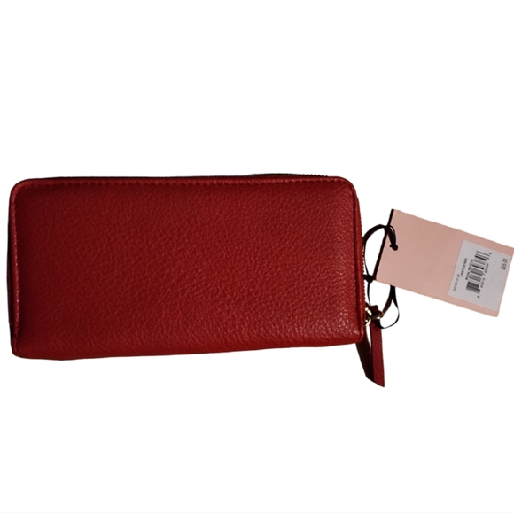 NWT Juicy Couture Red Zip Long Wallet Clutch - Picture 2 of 3